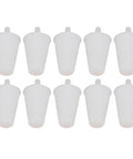 Aramox Silicone Plug Kit: 20 High Temp Heat Resistant Conical Stoppers For Electroplating And Powder Coating Tasks With Excellent Sealing Performance And Durable Construction. 20 white silicone conical plugs
