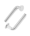 Universal Pallet Rack Safety Bolts Set, Built to Last Heavy Duty Drop Pins For Shelving Systems, J Bolt Design, galvanized finish