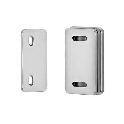 Stainless Upgraded Soft Close Magnetic Cabinet Door Catches With Built In Hydraulic Damper for Quiet Self Close Preventing Slams