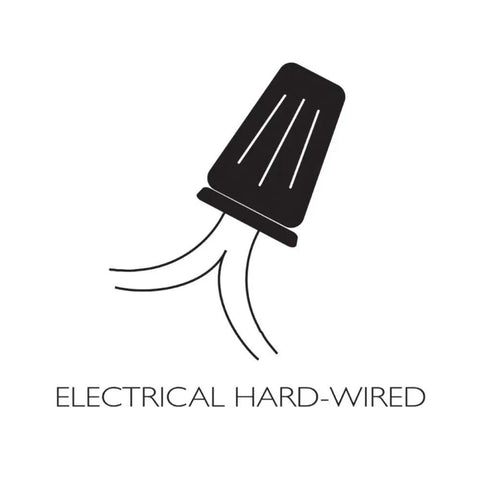 Jelly Jar Outdoor Wall Light image showing electrical hard-wired design; sleek and functional for installation.