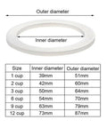 Replacement Silicone Gasket Seal For Moka Pot Stovetop Espresso Makers O Ring That Keeps Leaks At Bay And Fits 1 To 12 Cup Models