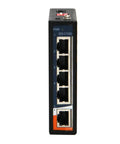 Industrial Grade Five Port Unmanaged Fast Ethernet Switch With 10/100Base-TX Ports front view