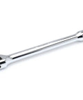 Three Eighths Inch Drive 72-Tooth Quick Release Flex Head Teardrop Ratchet With Eleven And A Quarter Inch Length, chrome finish