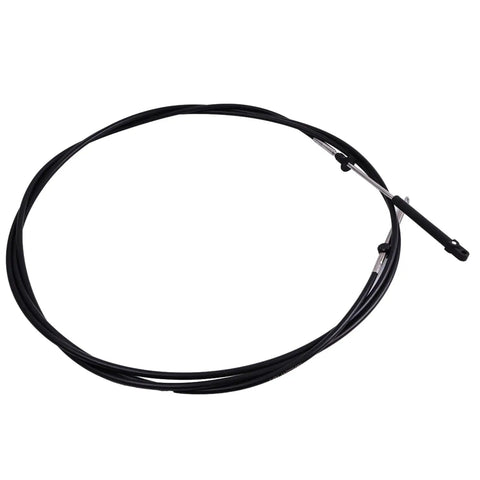 16 Ft CCX20516 Control Cable For 1979 And Newer Johnson Evinrude Outboard Motors Replacement, coiled black marine-grade cable