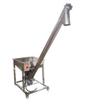 Automatic Screw Powder Feeding Machine Integrating Vibrating Hopper Inclined Conveyor 220V Heavy Duty Industrial Loader with metal frame