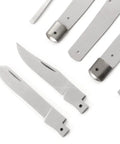 Lineman Trapper Knife Making Kit For DIY Folding Slip Joint Dual Blade 440C Cryogenic Treated Blades Parts Kit With No Handles