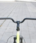 Aluminum 25.4mm Handlebar Riser 80mm Rise, 520mm Long For Fixed Gear And Road Bikes, Black Finish, mounted on bicycle