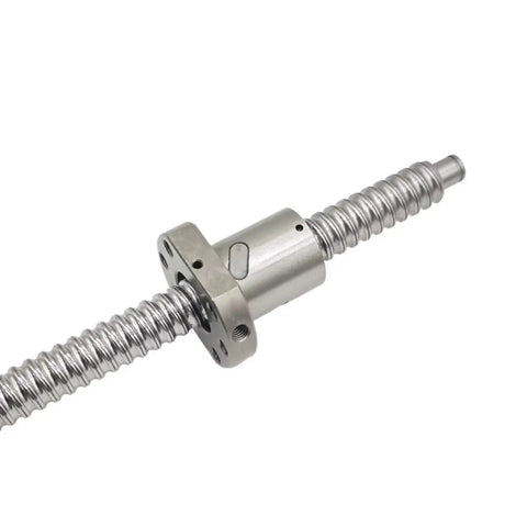 Close-up of Beefy SFU2505 Ball Screw 25mm Diameter 5mm Pitch Lead Right Hand Thread With BK20 BF20 End Machined.
