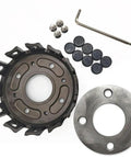 Heavy Duty Billet Clutch Basket And Cover Set For Yamaha Banshee 350 Yfz350 Rz350 Atv with components and hardware.