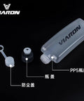 Curved Water Bottle For Running And Cycling 400ml Ergonomic Sports Flask disassembled view without cap