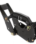 Beefy Backhoe Thumb Excavator Claw For 3.25 Inch Boom Width Heavy Duty Tractor Attachment side view showing mounting holes