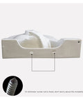 Rock Solid Corner Bathroom Sink showing fixed screw rod and mount holes for wall installation, heavy duty white ceramic design.