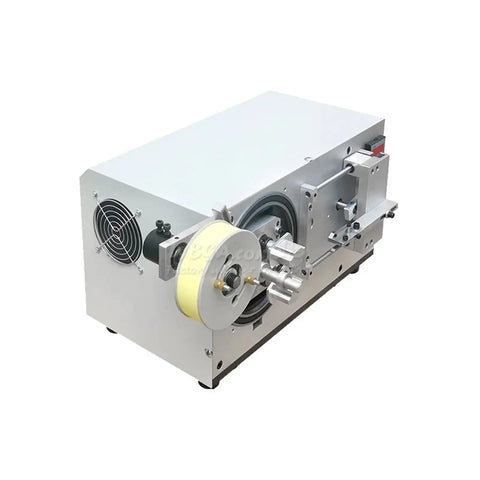 2-Axis Automatic Tape Wrapping Machine For Transformer Coils And Lithium Battery Charger Coils, Handles 34mm To 77mm Tapes Up And Down, Auto Homing, Foot Switch Control, Compact Workhorse For Factories, Warehouses, And Logistics Centers.
