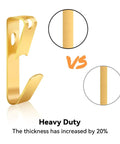 Heavy duty hook from Rock Solid Picture Hanging Kit showing increased thickness for durability, suitable for photo frames and mirrors.