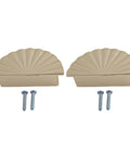 Gold Semicircular Cabinet Handle For Wardrobe, Drawer And Door Zinc Alloy Pull Knob set with mounting screws