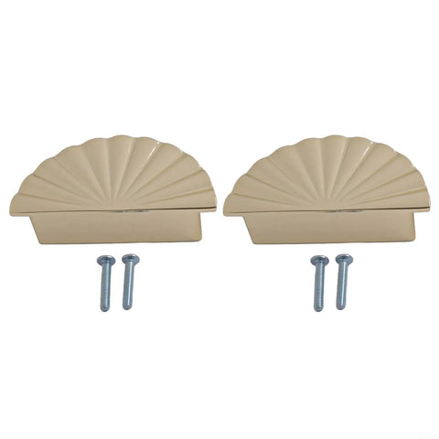 Gold Semicircular Cabinet Handle For Wardrobe, Drawer And Door Zinc Alloy Pull Knob set with mounting screws