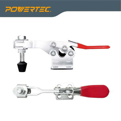 Beefy 225D Quick Release Toggle Clamp Set For T Track 500 Lb Holding Capacity With Mounting Plate, side view