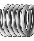 Close-up of a stainless steel insert from M8x1 Thread Insert Kit 12 Pack For Damaged Threads Pro Grade Coil Style