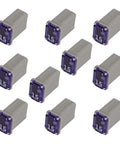 10 pieces of 15A mini box cartridge fuses, part of the 50 Pack Must Have Automotive Mini Box Cartridge Fuse Kit For Cars Trucks And SUVs