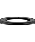 Buttery Smooth 9 Inch Lazy Susan Turntable Hardware 6 Pack Heavy Duty Cold Rolled Steel Base For Kitchen Serving Trays No Sweat Anti Rust Silent Spinning Platform edge view of black steel turntable base