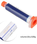 Blue No Clean Solder Flux Liquid Paste For PCB BGA Board Repair And Electronics Projects High Performance Soldering Flux 10cc syringe