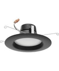 8-Pack Color-Selectable LED Downlight Retrofits For 5-6 Inch Recessed Can Lighting, 9W, 120V, Dimmable, Black Finish product image