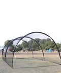 Portable Baseball And Softball Batting Cage For Backyard Practice, durable and enclosed with heat-treated poles and strong ropes