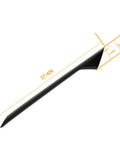 Side view of black windshield A-pillar trim molding, 37.4 in long, for Ford Explorer 2011–2019