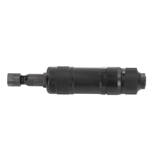 Heavy Duty Pneumatic Die Grinder Pumping 24000 RPM With A Precision Machined Chuck that locks tight for grinding tasks.