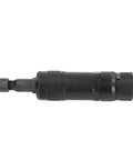 Heavy Duty Pneumatic Die Grinder Pumping 24000 RPM With A Precision Machined Chuck, black, side view of the tool for precision grinding tasks.