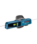Bosch Professional laser level tool with a single red line projection for precise alignment, durable compact design.