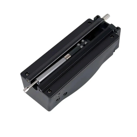 No Sweat Portable Surface Roughness Tester Ra Rz Gauge Digital Texture Measuring Instrument with metal stylus in black casing.