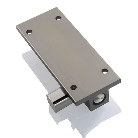 Snaps Shut Sliding Bolt Door Latch With Instant Auto Return Action tight grip, stainless steel design for gates and doors.