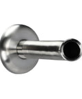 Close-up of a 6 Inch Shower Arm Flange And Assembly In Brushed Nickel Finish For Wall Mount Showerheads, showing flange end.