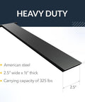 Beefy Hidden Island Countertop Support Bracket For Granite Kitchens Heavy Duty Steel Mounts Matte Black 34 Inch 325 Pound Capacity
