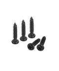 One Hundred Pack Of Two Gauge By Three Eighths Inch Phillips Pan Head Self Tapping Screws Rock Solid And Ready To Roll Rust Resistant 304 Stainless Steel Fasteners For Quick Wood Repairs shown in black finish.