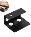 Heavy Duty Under Desk Laptop Mount With Grippy Anti Slip Rails Rock Solid Metal Bracket side view of mounting hardware