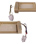Rock Solid Electric Damper Switch Replacement For Double Door Refrigerator, direct fit assembly with connector wires, NSBY001SV1.
