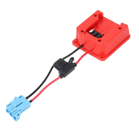 18V Battery Adapter for Peg Perego Ride On Toys with 48 11 1828 M18 Wheel Adapter and Wiring Harness Connector Blue