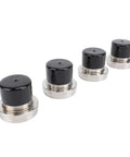 4 Piece Boat Trailer Bearing Protector Caps Stainless Steel Wheel Bearing Covers With Dust Caps 2.717 Inch Enhanced Fit