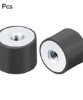 2 Pcs 20 X 15mm M6 Thread Rubber Mounts Vibration Isolators Two Pack Silent Block Base Mounts Anti Vibration Pads