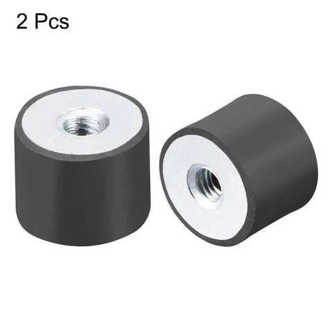 2 Pcs 20 X 15mm M6 Thread Rubber Mounts Vibration Isolators Two Pack Silent Block Base Mounts Anti Vibration Pads