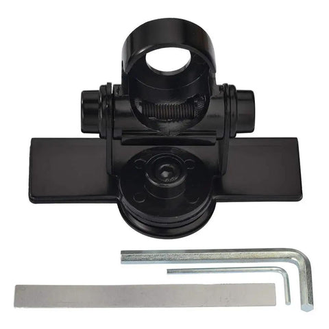 Vehicle CB And Ham Radio Antenna Mounting Bracket With Through Hole Lip Mount 16mm Hole For UHF SO239 Bulkhead Connector displayed on white