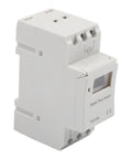 Programmable Timer Switch With Weekly Cycle For Automatic On Off Of Lights And Appliances No Fuss Setup 16 Daily On Off Periods Capacitive Touch Buttons Reliable Circuit Protection Easy Home Automation, white DIN rail unit