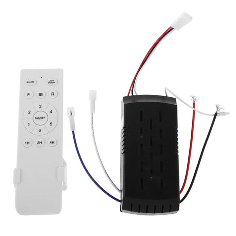 Ceiling Fan Speed Controller With Wireless Remote For Lights And Fans, Low Voltage Safe Design, Variable Frequency Control, with remote and wiring