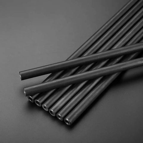 25mm Round Low Carbon Steel Pipe For Welding And Hydraulic Systems Seamless Workhorse Tubing With Phosphated Black Finish displayed