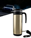 Boss 12V Car Truck Electric Heating Kettle Vacuum Stainless Steel Coffee Pot Water Heater Flask with cigarette lighter plug