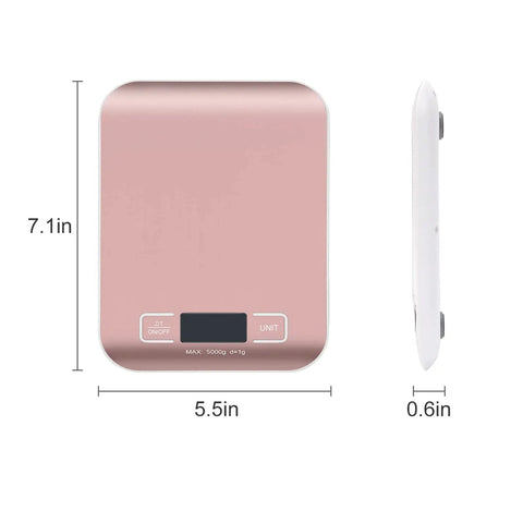 Digital Shipping Scale With Stainless Steel Panel, Accurate Portable Postal Scale For Packages, 7.1x5.5x0.6 inches