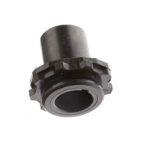 Replacement 4111595-01 Cam Stack Gear For Viking Tractors single unit in black metal, side view showing gear teeth.