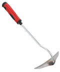 Lightweight Garden Hand Hoe Weeding Tool With Non Slip Handle for easy weeding cultivation and grass cutting, red and silver hoe tool